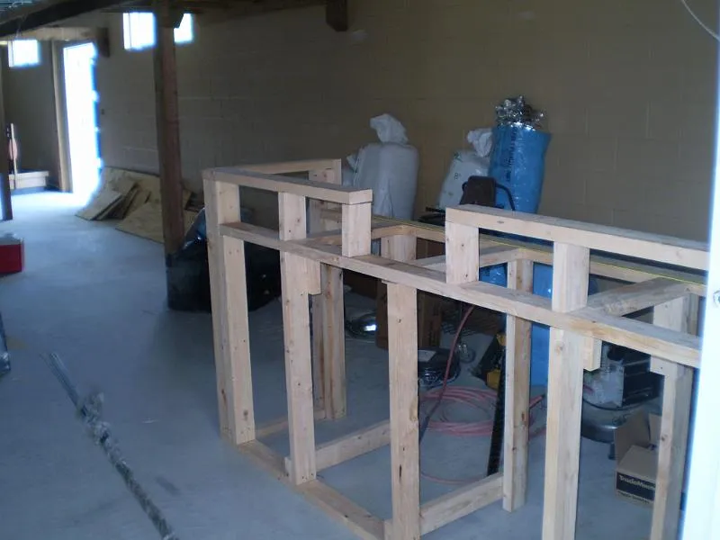 Construction of front desk